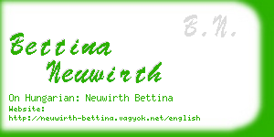 bettina neuwirth business card